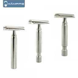 KAMPFE Manual Safety CNC precision machining Double Edge titanium alloy men's shaver boyfriend gift