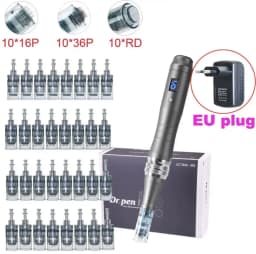 Dermapen Ultima M8 With 32 Cartridge Wireless Derma Microneedle Pen Skincare Kit MTS Treatment Professionals Use Beauty Machine