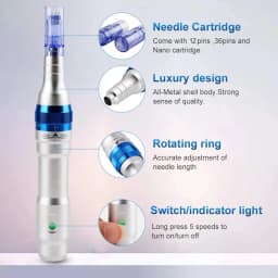 Original Ultima Dr Pen A6 with 2 pcs 12pin Cartridges Homeuse Wireless Electric Skin Care Tools Kit