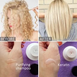 PURC 2 Pcs Keratin For Hair Straightening 0% 5% 8% 12% Formaldehyde Brazilian Keratin Hair Treatment Smoothing Hair Care