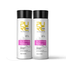 PURC 2 Pcs Keratin For Hair Straightening 0% 5% 8% 12% Formaldehyde Brazilian Keratin Hair Treatment Smoothing Hair Care