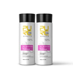 PURC 2 Pcs Keratin For Hair Straightening 0% 5% 8% 12% Formaldehyde Brazilian Keratin Hair Treatment Smoothing Hair Care