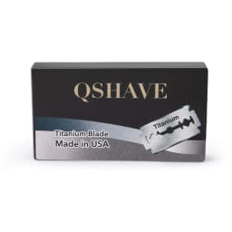 Qshave IT Safety Razor Blade Straight Razor Titanium Blade Double Edge Classic Safety Razor Blade Made in USA, 100 Blades