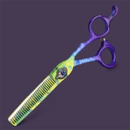Peacock Green Hair Scissors 6 inch Professional Haircut Cutting and Thinning Scissors Japan 440C Steel