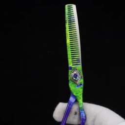 Peacock Green Hair Scissors 6 inch Professional Haircut Cutting and Thinning Scissors Japan 440C Steel