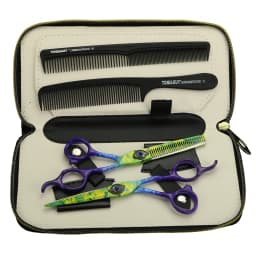 Peacock Green Hair Scissors 6 inch Professional Haircut Cutting and Thinning Scissors Japan 440C Steel