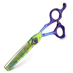 Peacock Green Hair Scissors 6 inch Professional Haircut Cutting and Thinning Scissors Japan 440C Steel