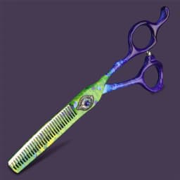 Peacock Green Hair Scissors 6 inch Professional Haircut Cutting and Thinning Scissors Japan 440C Steel