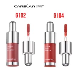 CARSLAN 2pcs/set Tinted Lip Glow Serum Essential oil Moisturizing Lip Glaze Plumper Mirror Water Lip Gloss Lipstick Cosmetics