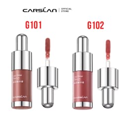 CARSLAN 2pcs/set Tinted Lip Glow Serum Essential oil Moisturizing Lip Glaze Plumper Mirror Water Lip Gloss Lipstick Cosmetics