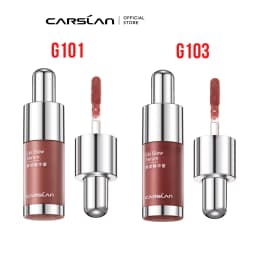 CARSLAN 2pcs/set Tinted Lip Glow Serum Essential oil Moisturizing Lip Glaze Plumper Mirror Water Lip Gloss Lipstick Cosmetics