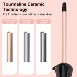 Haetteker Mini Curling Iron Small 9mm Airy Bangs Short Hair Wave Electric Hair Curler for Men And Women