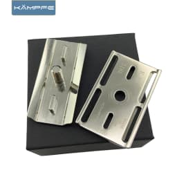 KAMPFE CNC machining Manual Safety Stainless Steel polished Razor Head for wet shaver Gifts for men