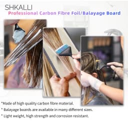 Professional Carbon Fiber Highlighting Board with Comb Teeth Hair Dyeing Board Styling Accessory for Hairdressers Coloring Tool