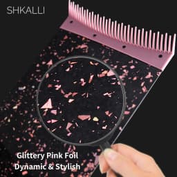 Professional Carbon Fiber Highlighting Board with Comb Teeth Hair Dyeing Board Styling Accessory for Hairdressers Coloring Tool