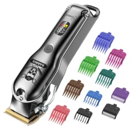 Hatteker Beard Trimmer for Men Electric Shaver  Hair Cutter with LED Display USB Rechargeable Grooming Kit