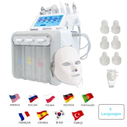 7 in 1 Water Dermabrasion Facial Machine  Deep Cleansing Skin Care Tightening Blackhead Removal Spa Beauty Device