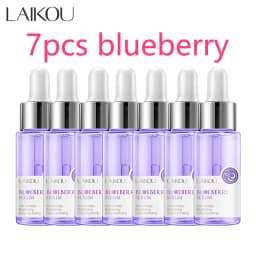 LAIKOU 7 Bottles 24K Gold Snail Sakura Hyluronic Acid Vitamin C Nicotinamida Rose Blueberry Serum Japan Essential Face Essences