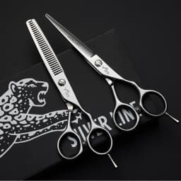 5.5/6.0/6.5/7.0 Inch Reversed Scissors Hair Scissors Professional Barber Hairdressing Cutting Thinning Set salons shears