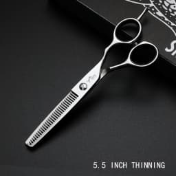 5.5/6.0/6.5/7.0 Inch Reversed Scissors Hair Scissors Professional Barber Hairdressing Cutting Thinning Set salons shears