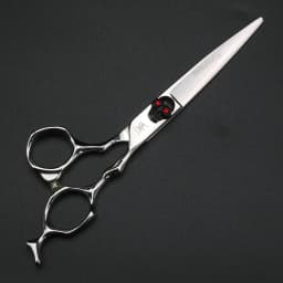 XUANFEN Skull Unique Handle Hair Scissors 6-inch Japanese 440C Steel Cutting Scissors and Thinning Scissors