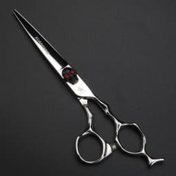 XUANFEN Skull Unique Handle Hair Scissors 6-inch Japanese 440C Steel Cutting Scissors and Thinning Scissors