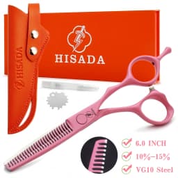 HISADA Barber Scissors, Professional Hair Cutting Scissors 6.0 Inch, Japanese Handmade VG10 Steel, Super Sharp and Wear-Resistan