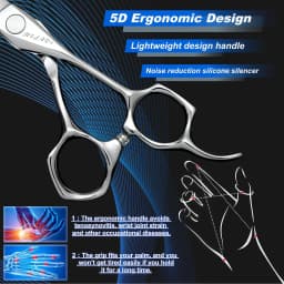 HISADA Barber Scissors, Professional Hair Cutting Scissors 6.0 Inch, Japanese Handmade VG10 Steel, Super Sharp and Wear-Resistan