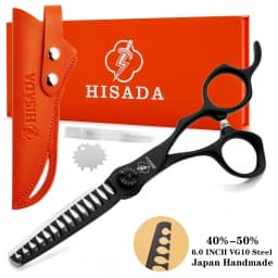 HISADA Barber Scissors, Professional Hair Cutting Scissors 6.0 Inch, Japanese Handmade VG10 Steel, Super Sharp and Wear-Resistan