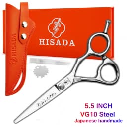 HISADA Barber Scissors, Professional Hair Cutting Scissors 6.0 Inch, Japanese Handmade VG10 Steel, Super Sharp and Wear-Resistan