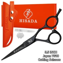 HISADA Barber Scissors, Professional Hair Cutting Scissors 6.0 Inch, Japanese Handmade VG10 Steel, Super Sharp and Wear-Resistan