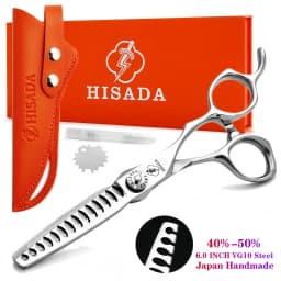 HISADA Barber Scissors, Professional Hair Cutting Scissors 6.0 Inch, Japanese Handmade VG10 Steel, Super Sharp and Wear-Resistan