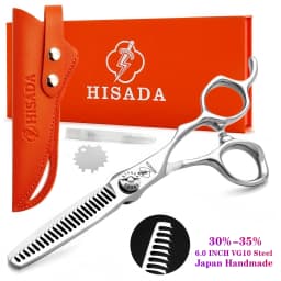 HISADA Barber Scissors, Professional Hair Cutting Scissors 6.0 Inch, Japanese Handmade VG10 Steel, Super Sharp and Wear-Resistan