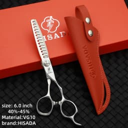 HISADA barber Scissors black suit 6.0/6.5/7.0/inch Professional hair scissors Made of VG10 material barber scissors