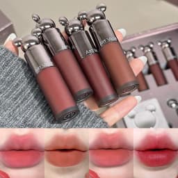 ART VALUE Makeup Sets Include 4 Lip Mud,1 Face Blush,1 Pressed Powder,1 Eyesshadow Palette,1 Highlighter Powder, 8 PCS Cosmetics