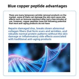 High Purity Copper Tripeptide-1 Blue Copper Peptide Skin Repair Raw Material