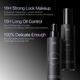 CARSLAN Black Magnet Liquid Powder Setting Spray Longlasting Oil Control Waterproof Sweatproof Makeup Setting Spray 150ml
