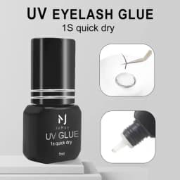 JOMAY 10 Bottles 5ml UV Eyelash Glue Quick Drying In 1 Second 75DAYS Lasting Lash Glue No Nrritation Eyelash Extension Adhesive