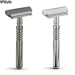 22T-2 New Reusable Twin Half Blade Safety Razor with Travel Case 30° Angled Precision Super Shaving Shaver for Men Grooming Care