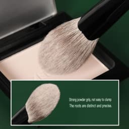 Anti-Aging M80 Partial Setting Loose Powder Snow Fox Hair Mixed Wool Peach Heart Flat Tongue Soft Skin-Friendly Makeup Brush