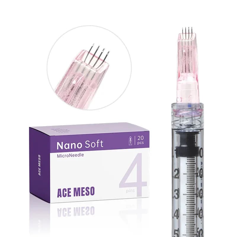 Crystal Multi needle Sterile Nano Soft 4PINS 34G Microneedle 1.0/1.2/1.5 Individual Package Beauty Filler Tools