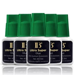 5 Bottles 10ml Korea IBeauty Ultra Super Glue Eyelash Extensions 2S Fast Drying IB Green Cap Lash Glue Makeup Tools Beauty Shop