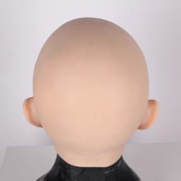 Silicone Female Head Mask for Pranks And Role Playing Male-to-Female Cross Dressing Realistic Cover with No Fake Eyes Or Eyelash