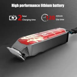 Madeshow M10 M11 Professional Men Hair Clippers, 7000-7200RPM, Titanium Ceramic Blade, Barber Salon Home Oil Head Trimmer