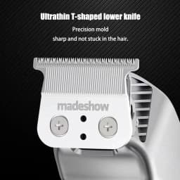 Madeshow M10 M11 Professional Men Hair Clippers, 7000-7200RPM, Titanium Ceramic Blade, Barber Salon Home Oil Head Trimmer