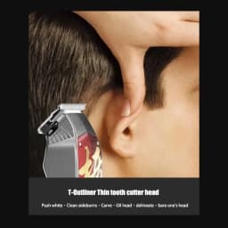 Madeshow M10 M11 Professional Men Hair Clippers, 7000-7200RPM, Titanium Ceramic Blade, Barber Salon Home Oil Head Trimmer
