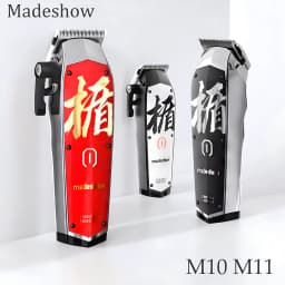 Madeshow M10 M11 Professional Men Hair Clippers, 7000-7200RPM, Titanium Ceramic Blade, Barber Salon Home Oil Head Trimmer