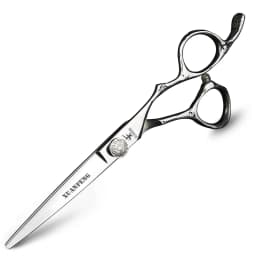 XUANFENG Black Mirror Hair Scissors 6-inch JP440C Barber Cutting Scissors and Thinning Scissors Very Cool