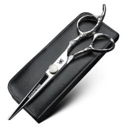 XUANFENG Black Mirror Hair Scissors 6-inch JP440C Barber Cutting Scissors and Thinning Scissors Very Cool