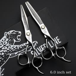 Professional Hairdresser Scissors 6.0 Inch with Roller Bearing Hair Cutting Shears for Stylists
